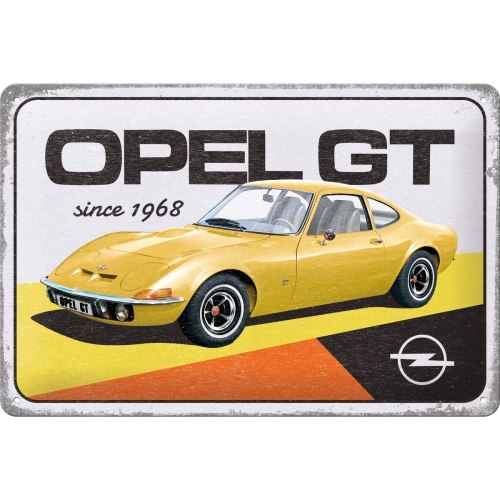 Blechschild Opel GT - Nostalgic-Art - 20x30 cm