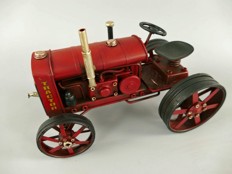 Traktor rot Blechmodell - 26 cm