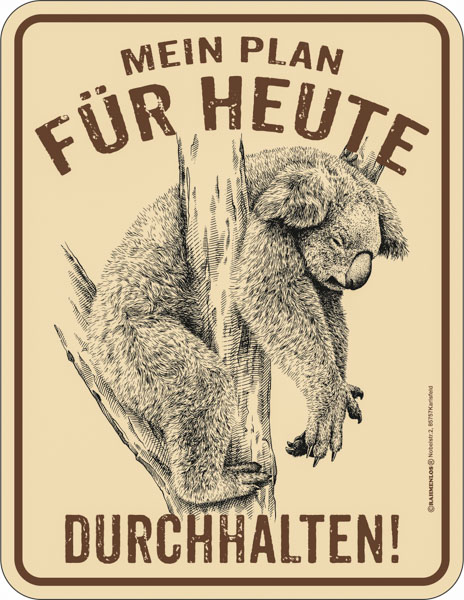 Kühlschrank-Magnet Mein Plan für heute - RAHMENLOS® - 7x9 cm