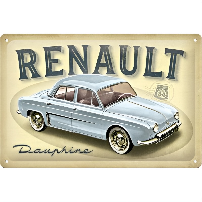 Blechschild Renault Dauphine - Nostalgic-Art - 20x30 cm