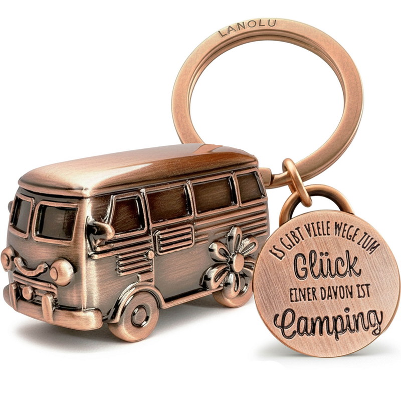 Schlüsselanhänger im Campingbus-Design – Dein Glücksbegleiter beim Camping
