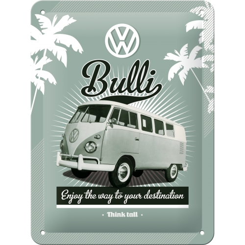VW Blechschild Bulli Retro - Nostalgic-Art - 15x20 cm