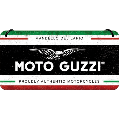 Moto Guzzi Hängeschild - Nostalgic-Art - 20x10 cm