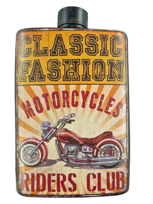Blechschild Kanister Motorcycles Riders Club - 24x50 cm