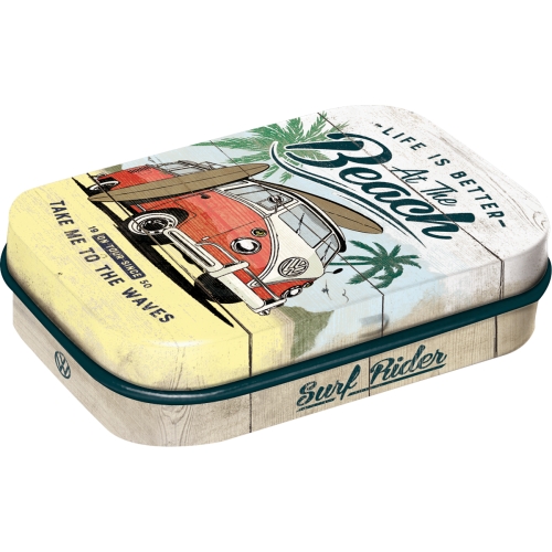 VW kleine Dose Pillendose Beach - Nostalgic-Art