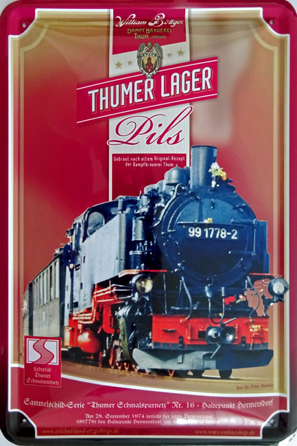 Blechschild Thumer Lager Pils - Bier - 20x30 cm