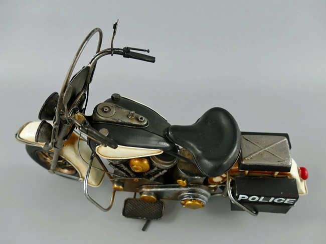 Motorrad Police Harley Blechmodell - 37 cm