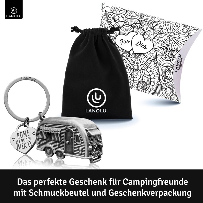 Schöner Schlüsselanhänger "Caravan" Wohnwagen – Dein treuer Begleiter für jedes Abenteuer
