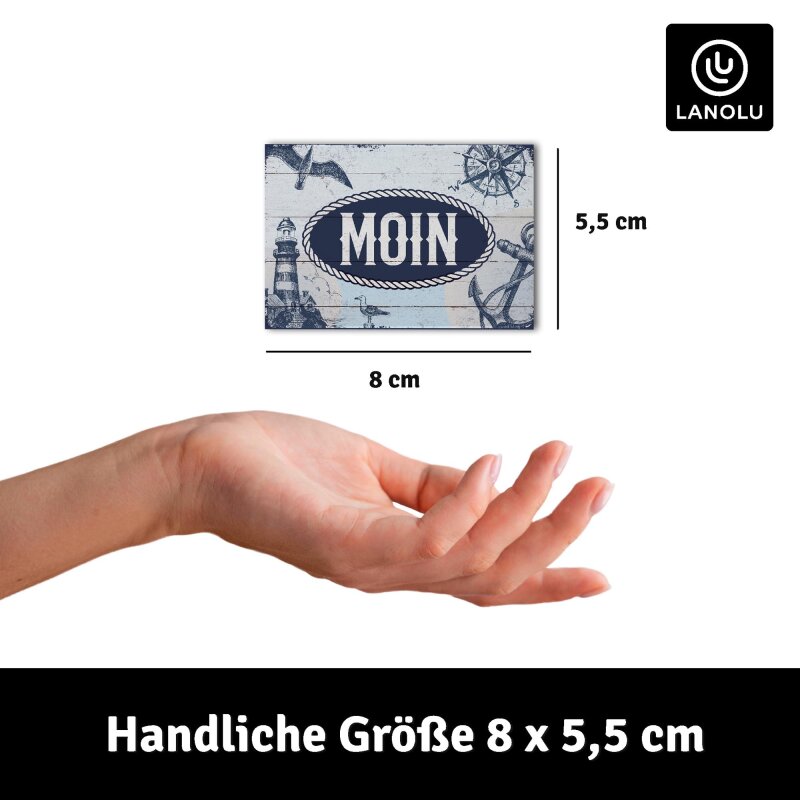 Kühlschrank-Magnet Moin - 8 x 5,5 cm
