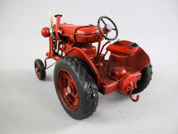 Traktor mit Anhänger Blechmodell - 32 cm