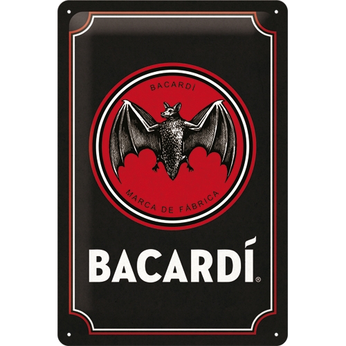 Bacardi Blechschild - Nostalgic-Art - 20x30 cm