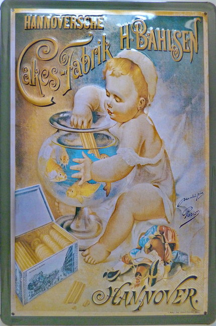 Blechschild Bahlsen Hannover - 20x30 cm