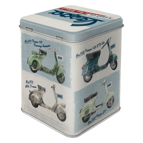Teedose Vespa Model Chart - Nostalgic-Art