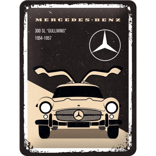 Blechschild Mercedes-Benz 300SL - Nostalgic-Art - 15x20 cm