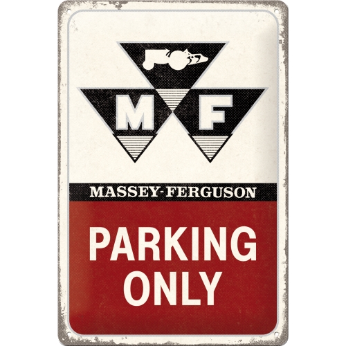 Massey-Ferguson Blechschild Parking Only - Nostalgic-Art - 20x30 cm