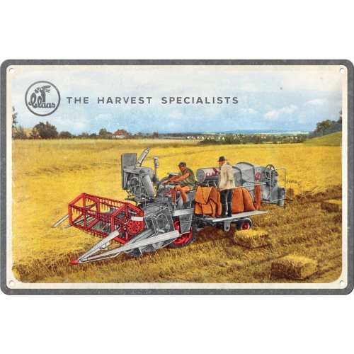 Claas The Harvest Specialists Blechschild - Nostalgic-Art - 20x30 cm