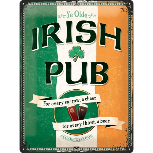 Blechschild Irish Pub - Nostalgic-Art - 30x40 cm