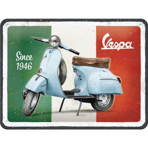 Blechschild Vespa Motorroller Since 1946 - Nostalgic-Art - 15x20 cm