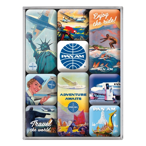 Kühlschrank-Magnet-Set Pan Am - Nostalgic-Art