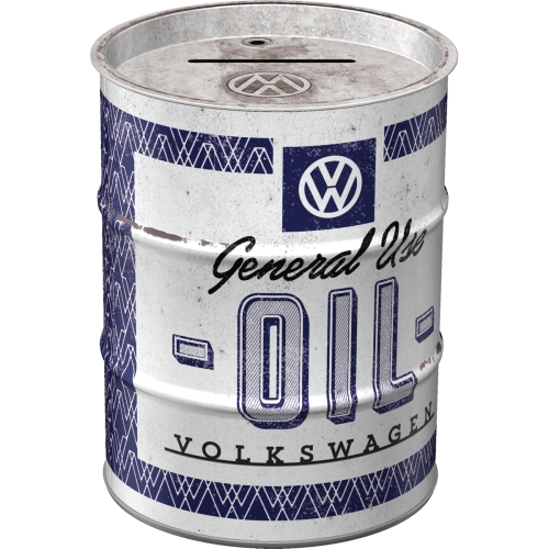 Spardose VW Ölfass General Use Oil - Nostalgic-Art - Ø 9,3x11,7 cm