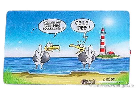 Kühlschrank-Magnet Touristen vollkacken Hösti - 8x5 cm