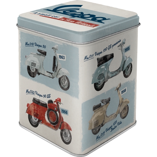 Teedose Vespa Model Chart - Nostalgic-Art