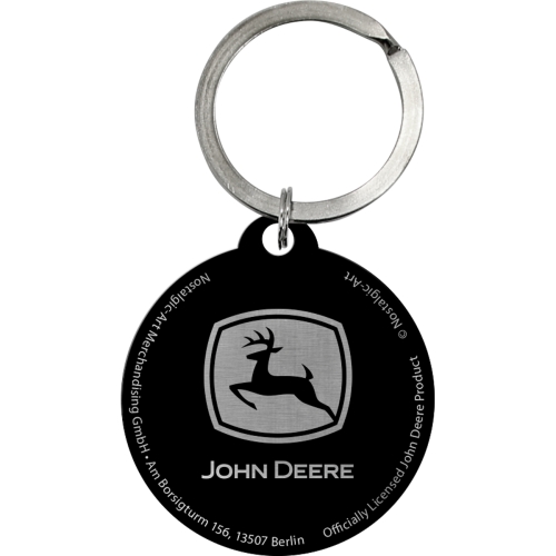 Schlüsselanhänger John Deere - Nostalgic-Art - Ø 4 cm