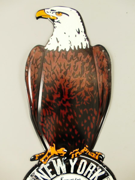 Blechschild Adler New York Motorcycle - 25x60 cm