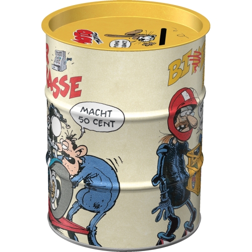 Spardose MOTOmania Ölfass Biker Kasse - Nostalgic-Art - Ø 9,3 cm x 11,7 cm