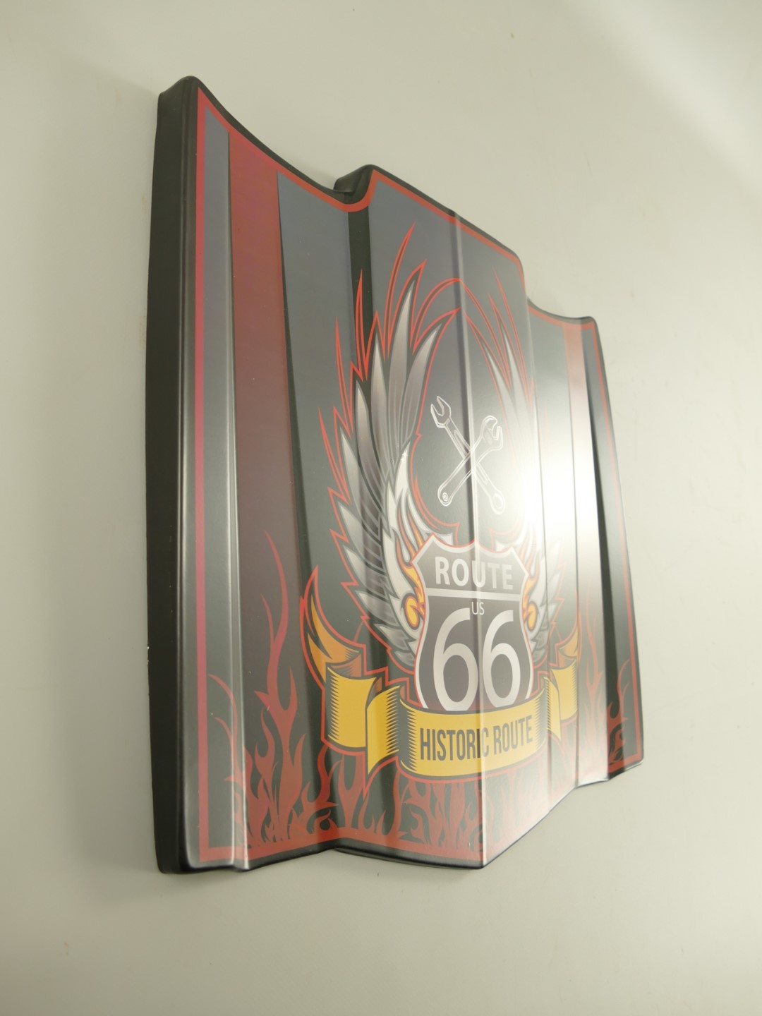 Blechschild Motorhaube Route 66 - 42x42 cm
