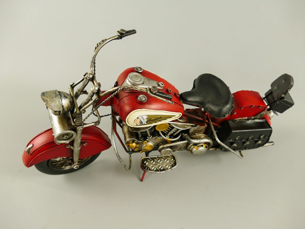 Motorrad Indian rot  Blechspielzeug - 42 cm