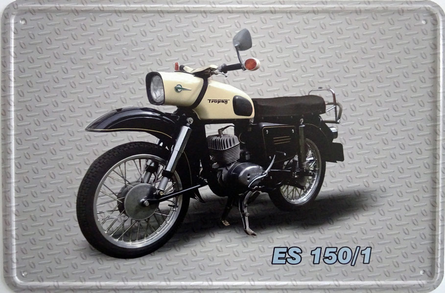 Blechschild Motorrad MZ ES 150/1