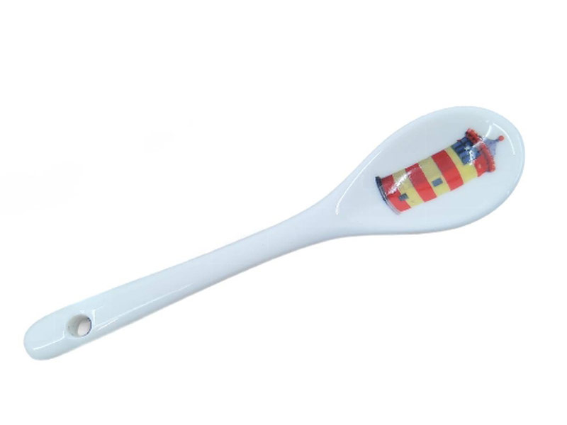 Eierlöffel mit der Abbildung eines Leuchtturms