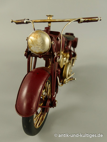 Motorrad rot Blechmodell - 29 cm