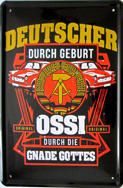 Blechschild Deutscher durch Geburt - 20x30 cm