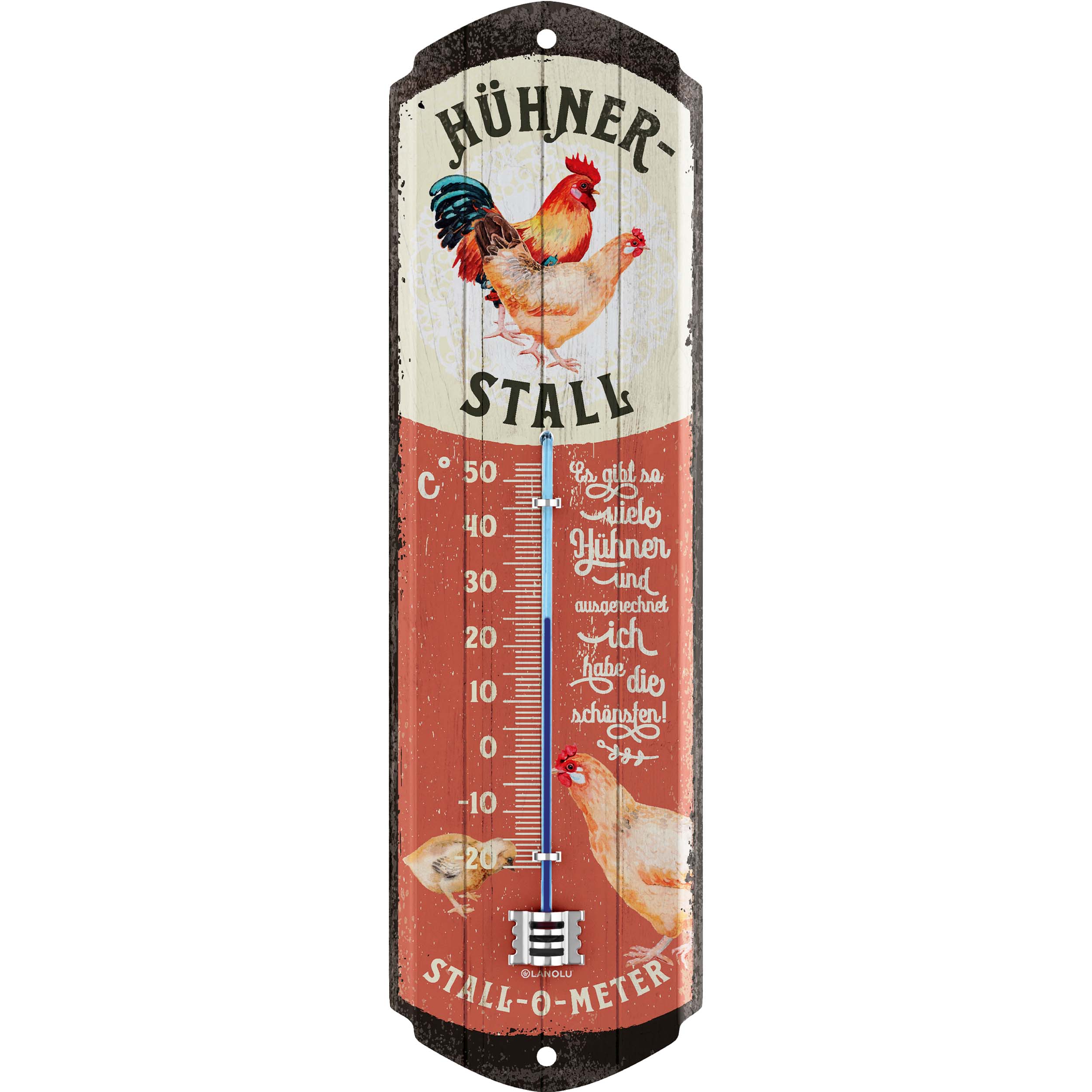 Thermometer Hühnerstall - 28 x 8 cm