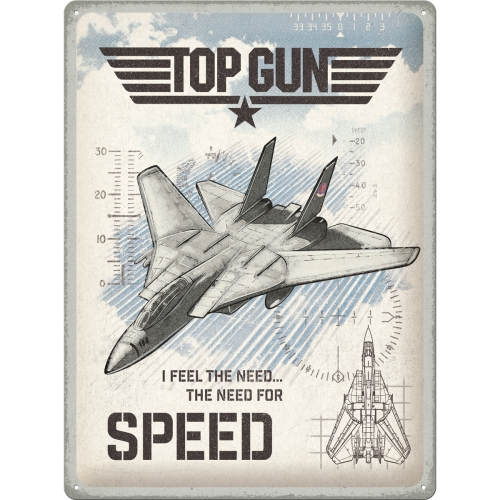 Top Gun Jet Blechschild - Nostalgic-Art - 30x40 cm