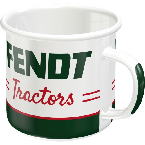 Emaille-Becher Fendt Tractors - Nostalgic-Art - 8 x 8 cm