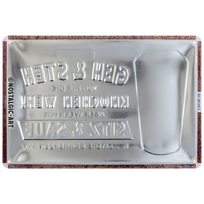 Wo ich geh und steh Blechschild - Nostalgic-Art - 20x30 cm