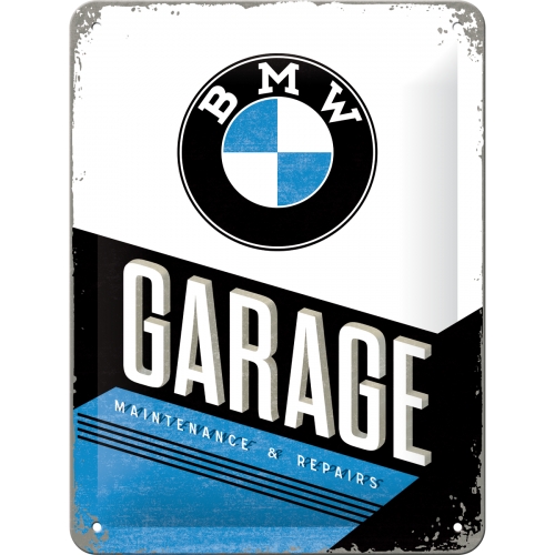 Blechschild BMW Garage - Nostalgic-Art - 15x20 cm