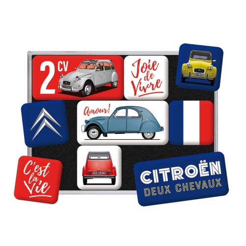 Citroen 2CV Kühlschrank-Magnet-Set - Nostalgic-Art