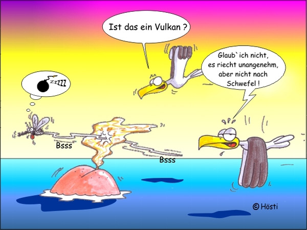 Ist das ein Vulkan - Hösti Postkarte