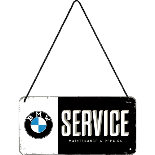 BMW Hängeschild Service - 20x10 cm - Nostalgic-Art