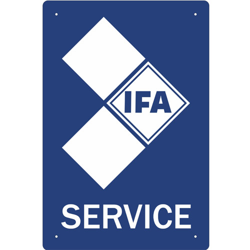 Blechschild IFA Service - 20x30 cm