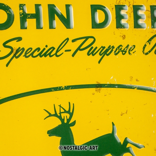 John Deere Blechschild Special Purpose Oil - Nostalgic-Art - 20x30 cm