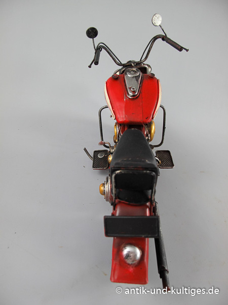Motorrad Motor Cycle rot Blechmodell - 36 cm