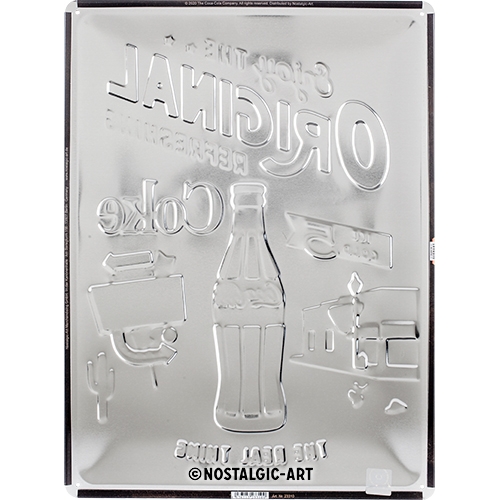 Blechschild Coca Cola Original Coke Highway - Nostalgic-Art - 30x40 cm