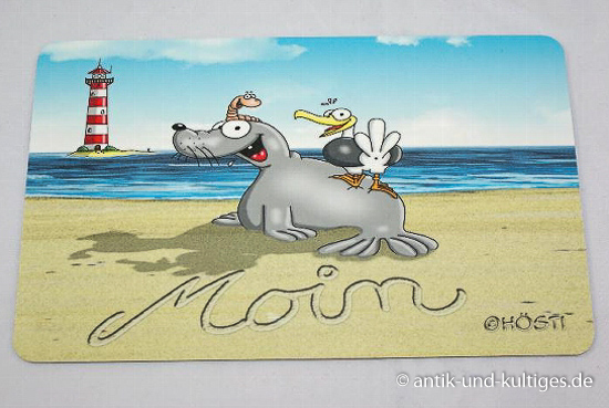 Frühstücksbrett Moin mit Leuchtturm Hösti - 23x14 cm