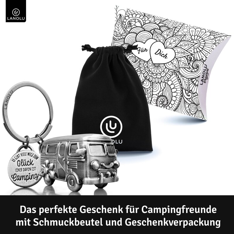Schlüsselanhänger im Campingbus-Design – Dein Glücksbegleiter beim Camping