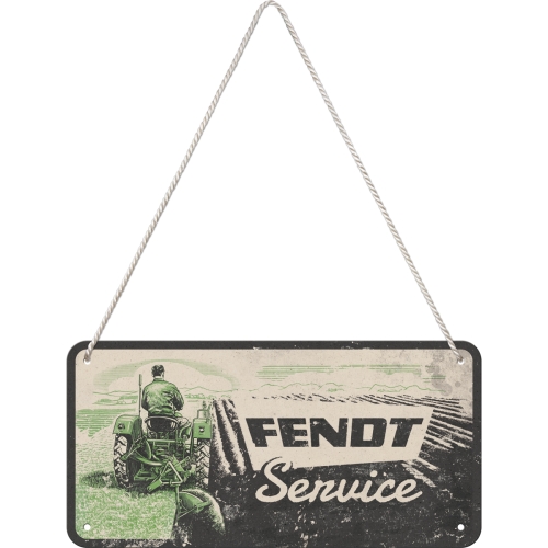 Hängeschild Fendt Field Service - Nostalgic-Art - 20x10 cm